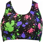 Gem Gear Splat Racer Back Sports Bra Gem Gear Splat Racer Back Sports Bra