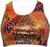 Gem Gear Twisted Jungle Metallic Racer Back Bra