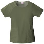 Skechers Women's Two Pocket Round Neck Scrub Top