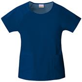 Skechers Women's Two Pocket Round Neck Scrub Top