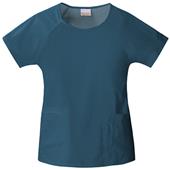 Skechers Women's Two Pocket Round Neck Scrub Top