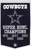 Winning Streak NFL Dallas Cowboys Dynasty Banner
