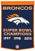Winning Streak NFL Denver Broncos Dynasty Banner