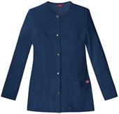 Dickies Women's Crew Neck Scrub Warm Up Jackets