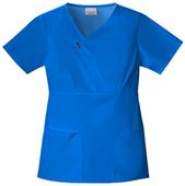 Skechers Women's Zip Mock Wrap Scrub Top