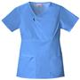 Skechers Women's Zip Mock Wrap Scrub Top