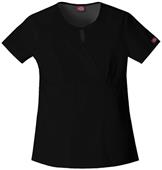 Dickies Women's EDS Keyhole Mock Wrap Scrub Tops