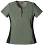 Dickies Women's Hip Flip Zip Front Scrub Tops