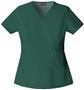 Dickies Women's Enzyme Washed Mock Wrap Scrub Tops
