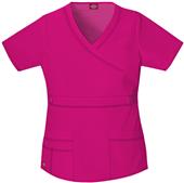 Dickies Women's Gen Flex Mock Wrap Scrub Tops Dickies Women's Gen Flex Mock Wrap Scrub Tops