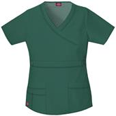 Dickies Women's Gen Flex Mock Wrap Scrub Tops