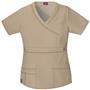 Dickies Women's Gen Flex Mock Wrap Scrub Tops