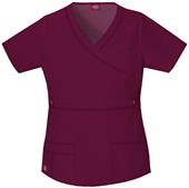 Dickies Women's Gen Flex Mock Wrap Scrub Tops Dickies Women's Gen Flex Mock Wrap Scrub Tops