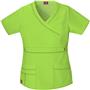 Dickies Women's Gen Flex Mock Wrap Scrub Tops