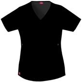 Dickies Women's Gen Flex Mock Wrap Scrub Tops Dickies Women's Gen Flex Mock Wrap Scrub Tops