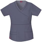 Dickies Women's Gen Flex Mock Wrap Scrub Tops Dickies Women's Gen Flex Mock Wrap Scrub Tops