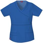 Dickies Women's Gen Flex Mock Wrap Scrub Tops Dickies Women's Gen Flex Mock Wrap Scrub Tops