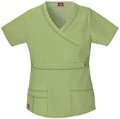 Dickies Women's Gen Flex Mock Wrap Scrub Tops