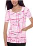Baby Phat Womens Faith & Love Scrubs Round Top