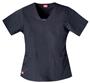 Dickies Women's Hip Flip Mock Wrap Scrub Tops