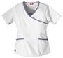 Dickies Women's Hip Flip Mock Wrap Scrub Tops