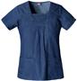 Dickies Women's New Blue Square Neck Scrub Tops