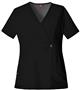 Dickies Women's Natural Mock Wrap Scrub Tops