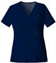 Dickies Women's Natural Mock Wrap Scrub Tops