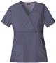 Dickies Women's Natural Mock Wrap Scrub Tops