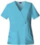 Dickies Women's Natural Mock Wrap Scrub Tops