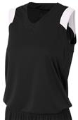 A4 Womens Moisture Management V-Neck Muscle Jersey A4 Womens Moisture Management V-Neck Muscle Jersey