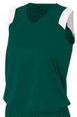 A4 Womens Moisture Management V-Neck Muscle Jersey A4 Womens Moisture Management V-Neck Muscle Jersey