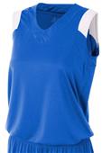 A4 Womens Moisture Management V-Neck Muscle Jersey A4 Womens Moisture Management V-Neck Muscle Jersey