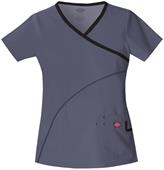 Dickies Women's Soft Works Mock Wrap Scrub Tops