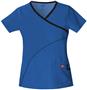 Dickies Women's Soft Works Mock Wrap Scrub Tops