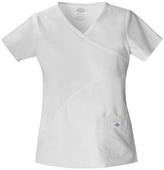 Dickies Women's Soft Works Mock Wrap Scrub Tops