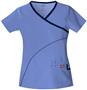 Dickies Women's Soft Works Mock Wrap Scrub Tops