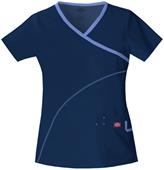 Dickies Women's Soft Works Mock Wrap Scrub Tops