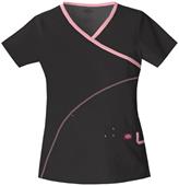 Dickies Women's Soft Works Mock Wrap Scrub Tops