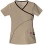 Dickies Women's Soft Works Mock Wrap Scrub Tops