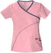 Dickies Women's Soft Works Mock Wrap Scrub Tops