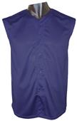 Button Sleeveless Mesh Baseball Jersey-Closeout