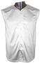 Button Sleeveless Mesh Baseball Jersey-Closeout