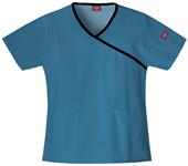 Dickies Women's EDS Mock Wrap Scrub Tops