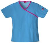 Dickies Women's EDS Mock Wrap Scrub Tops
