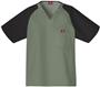 Dickies Men's EDS Raglan Color Block Scrub Tops
