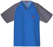 Dickies Men's EDS Raglan Color Block Scrub Tops