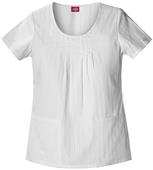 Dickies Women's Fashion Stripe Dobby Scrub Tops