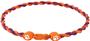 Eagles Wings NCAA Clemson Titanium Twist Necklaces