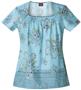 Dickies Women's Enzyme Print Sq Neck Scrub Tops